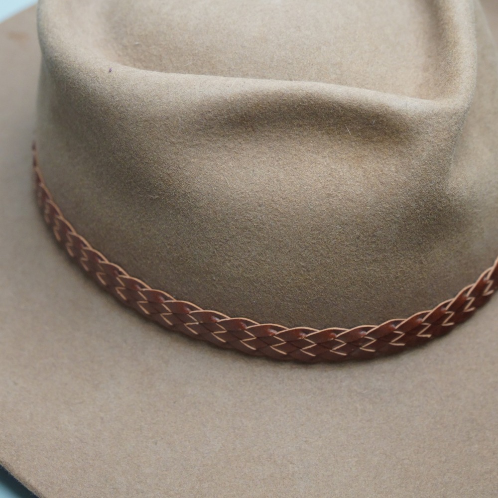 Akubra Imperial Quality Pure Fur Felt Hat Brown Made in Australia Size 60 - Picture 4 of 9